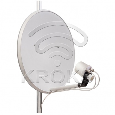 Kroks KIP9-1700/2700 DP MIMO 2x2 F разъем облучатель для офсетной антенны Kroks KIP9-1700/2700 DP MIMO 2x2 F разъем облучатель для офсетной антенны